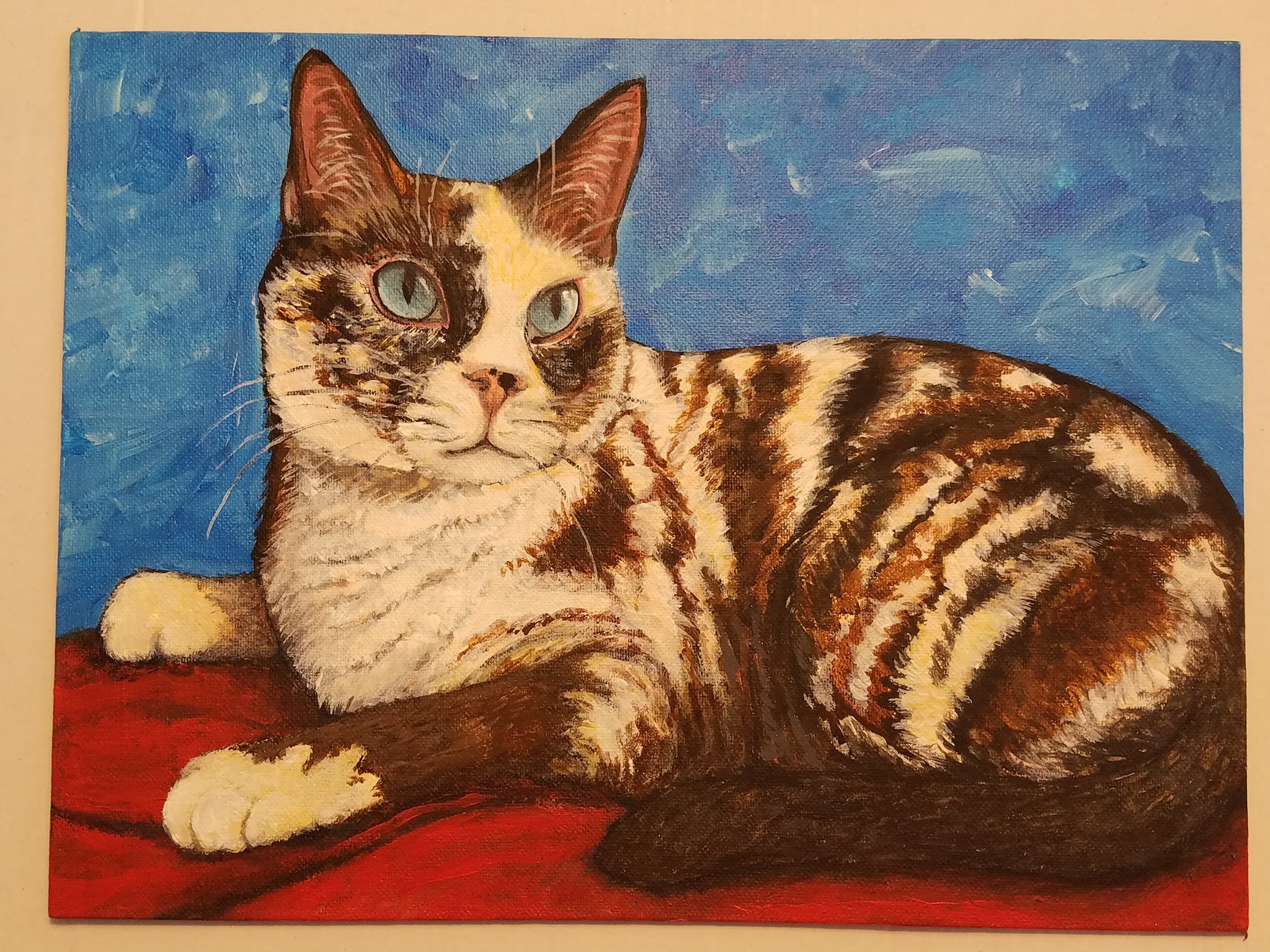 painting of a cat