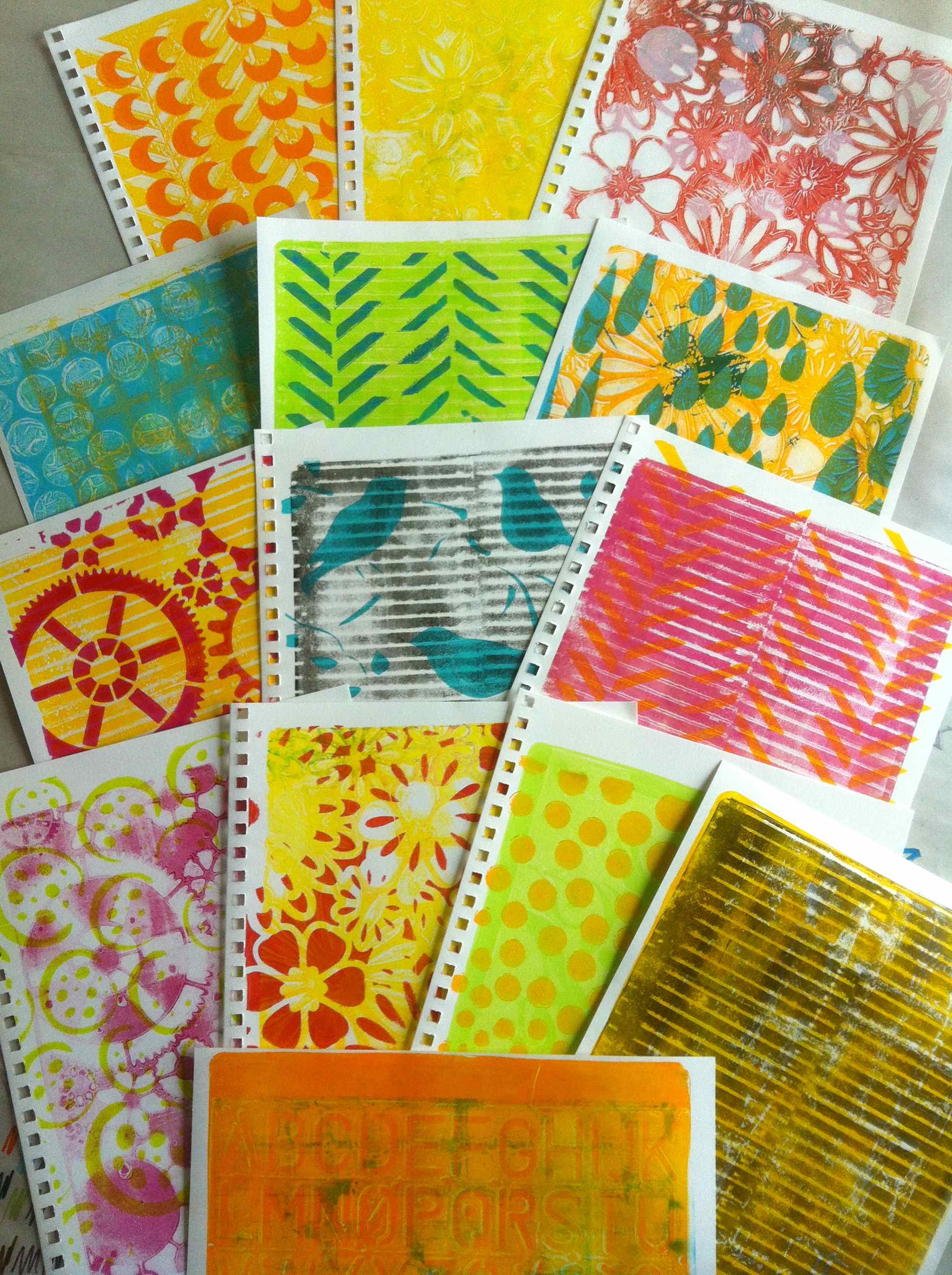 gelli prints