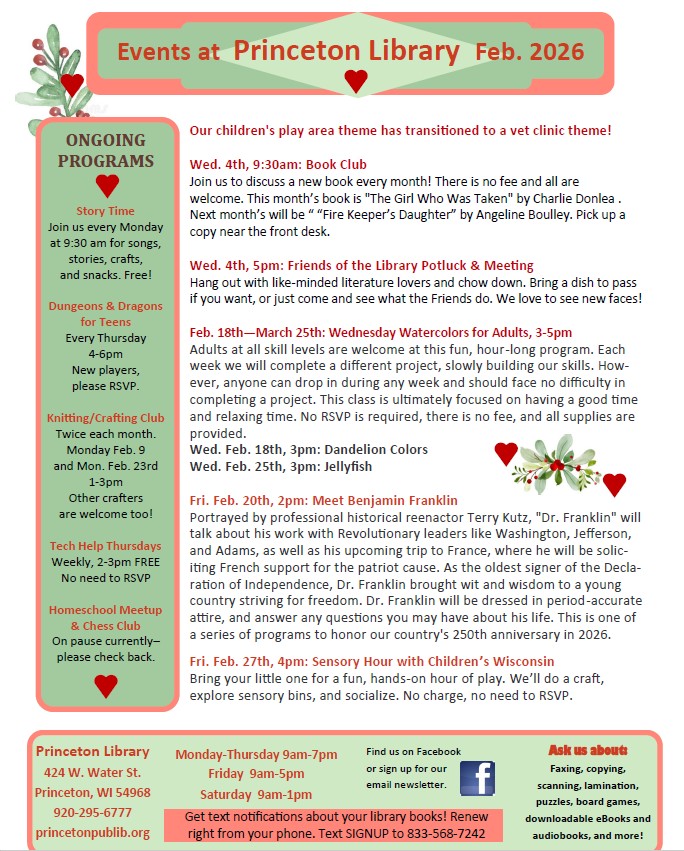 February events calendar