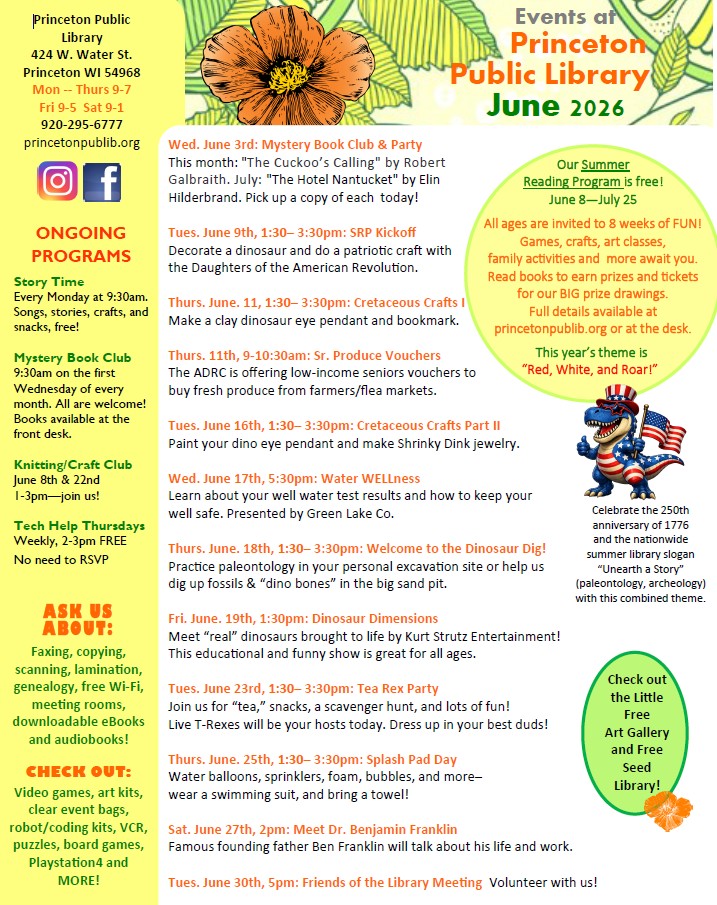 June events calendar